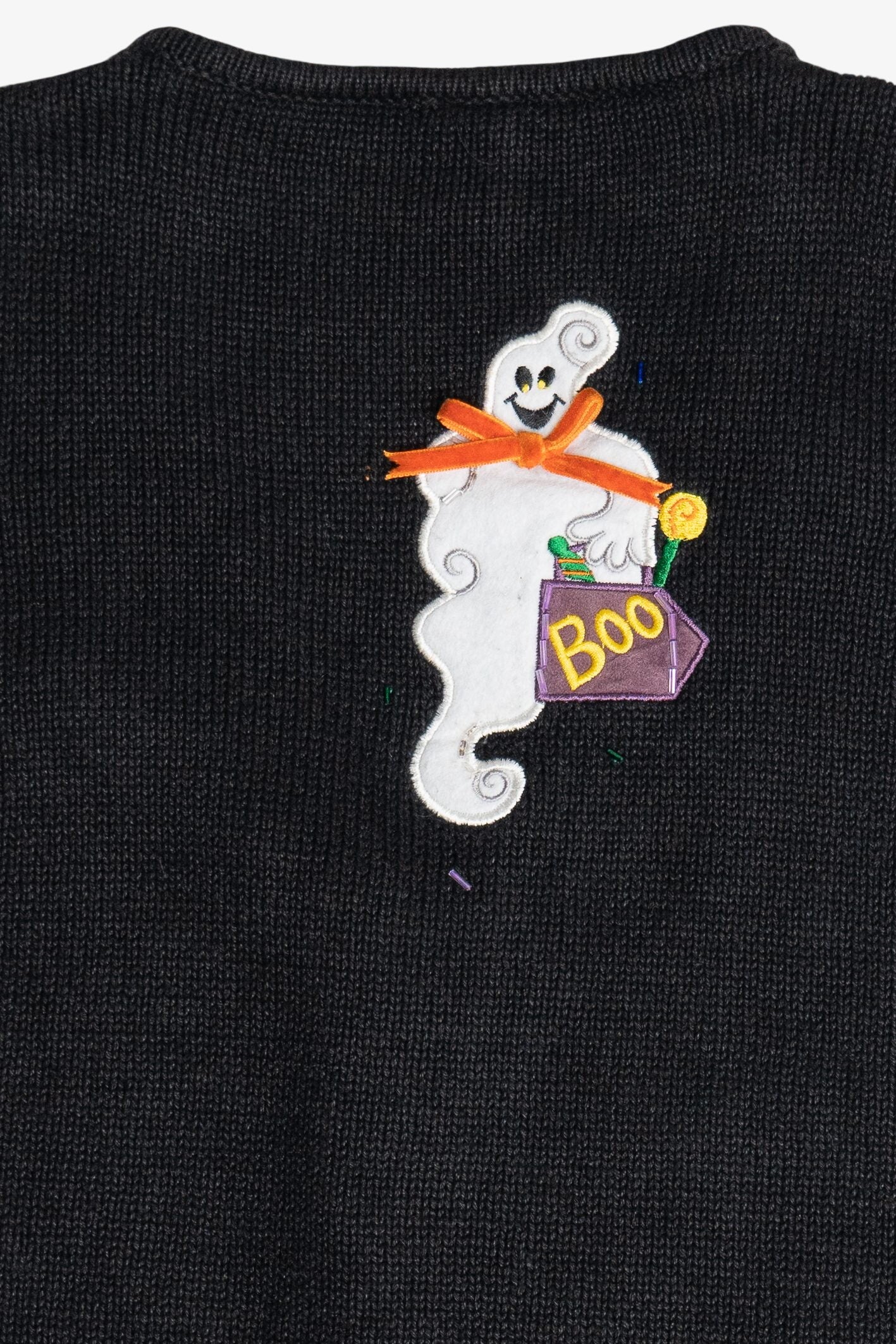 Vintage Ghosts & Candy Corn Halloween Vest (1990s)