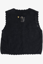 Vintage Crochet Applique Halloween Vest (1990s)