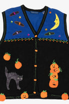 Vintage Karen Scott Halloween Autumn Vest (1990s)