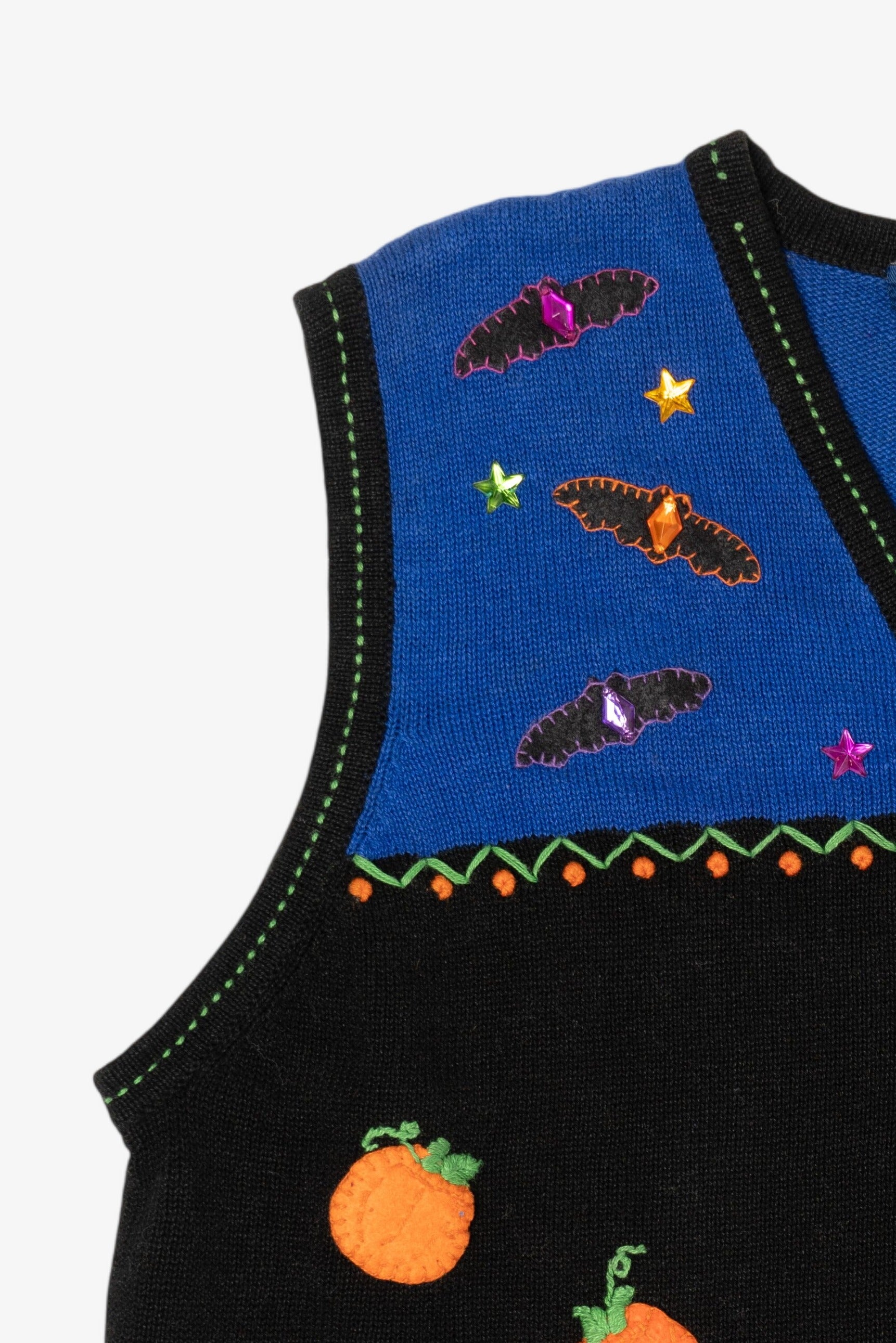 Vintage Karen Scott Halloween Autumn Vest (1990s)