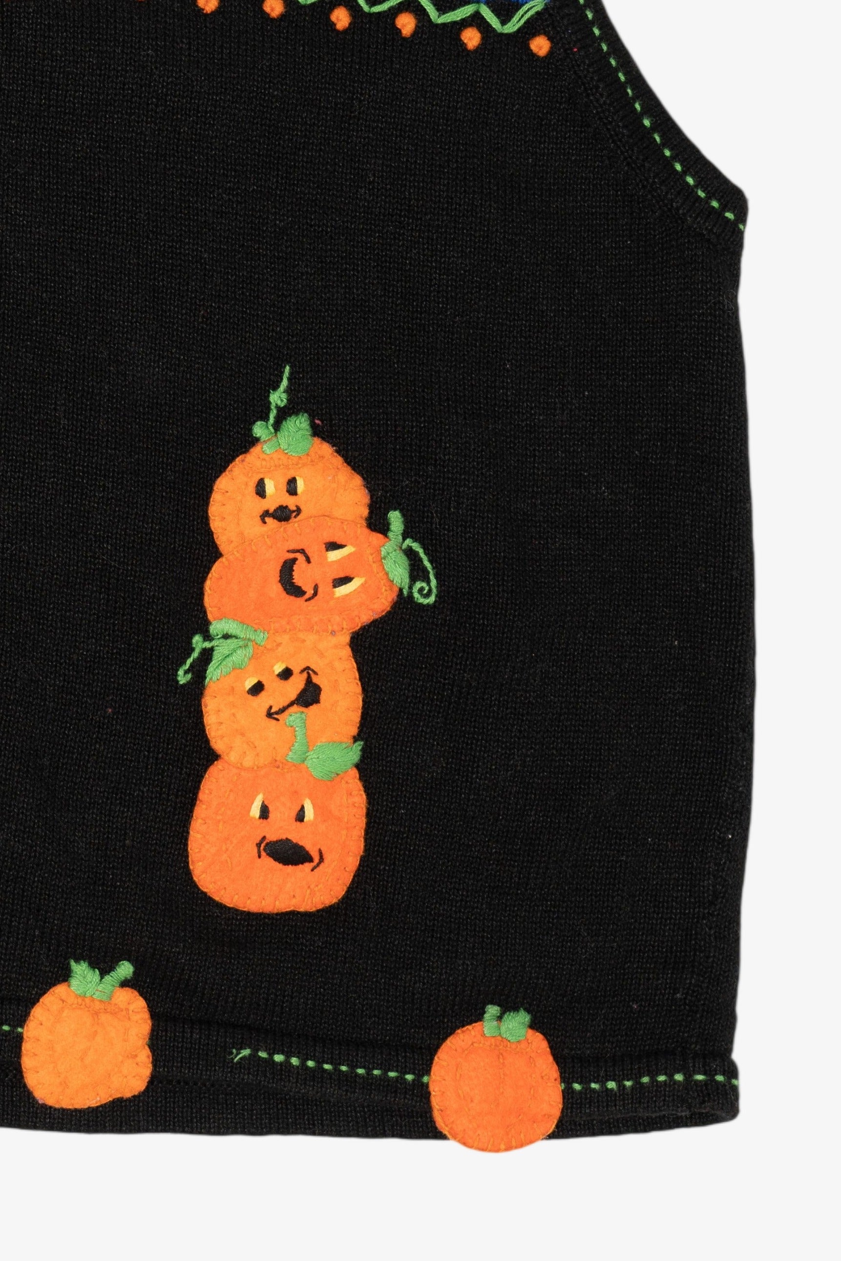 Vintage Karen Scott Halloween Autumn Vest (1990s)