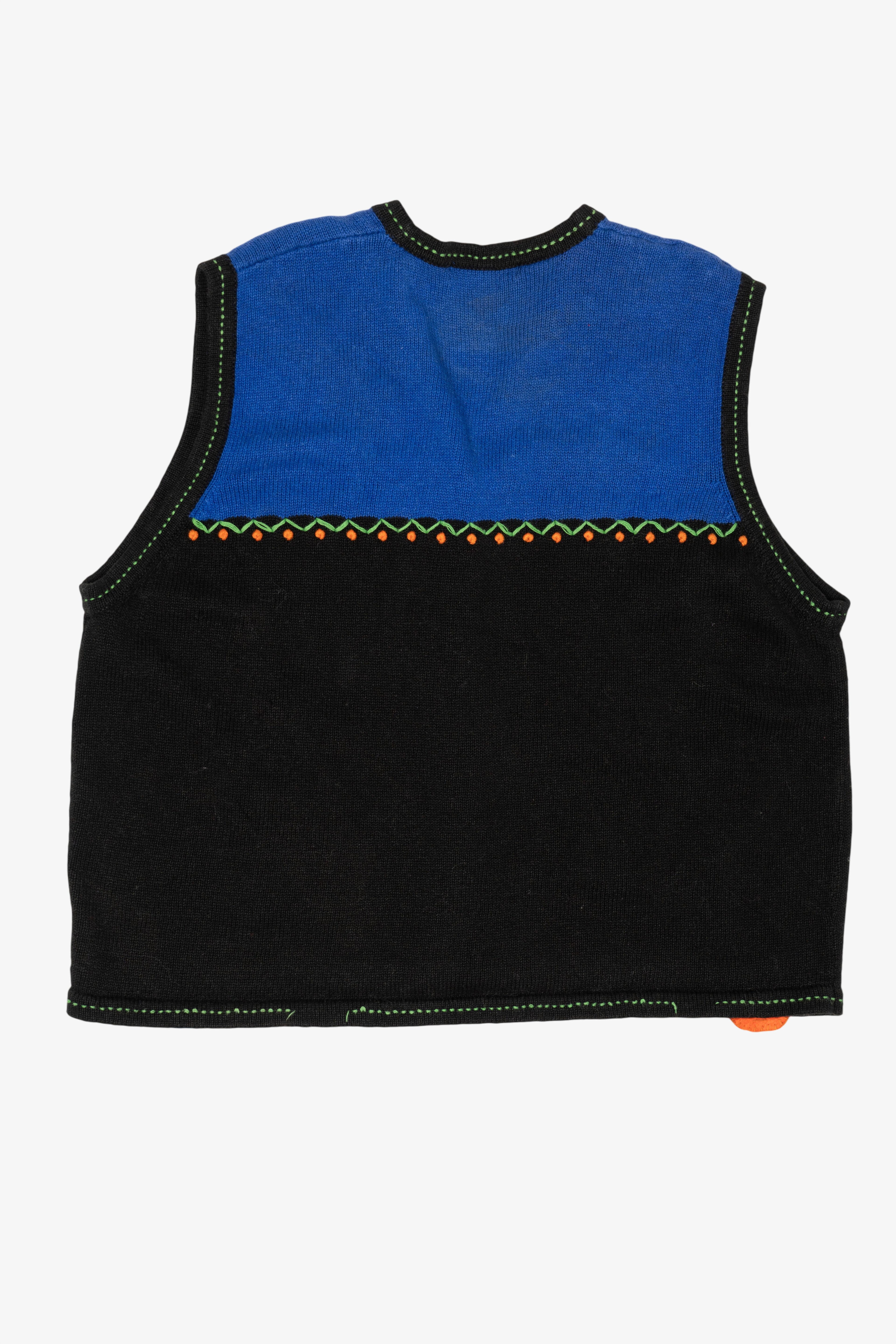 Vintage Karen Scott Halloween Autumn Vest (1990s)