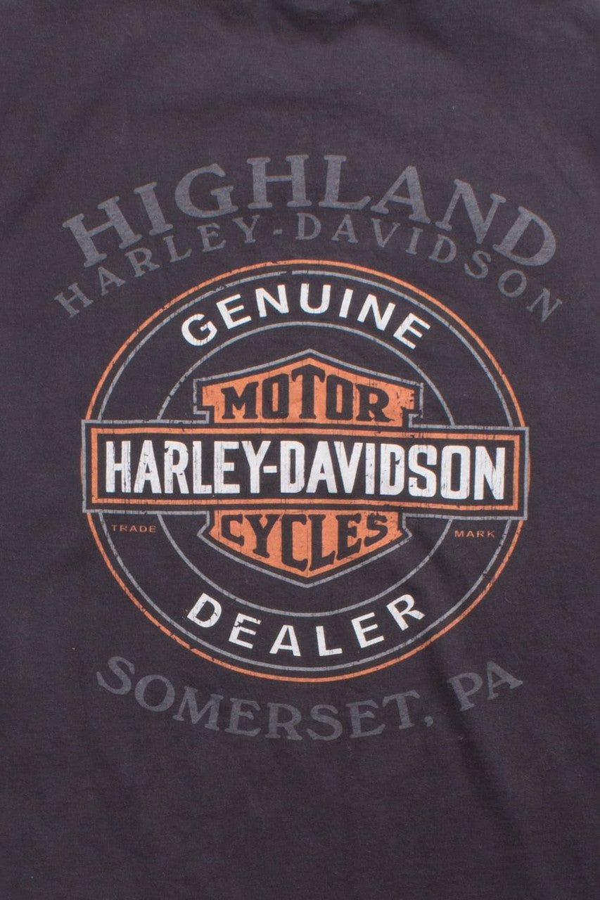 Open Road Harley Davidson Cut-Off T-Shirt
