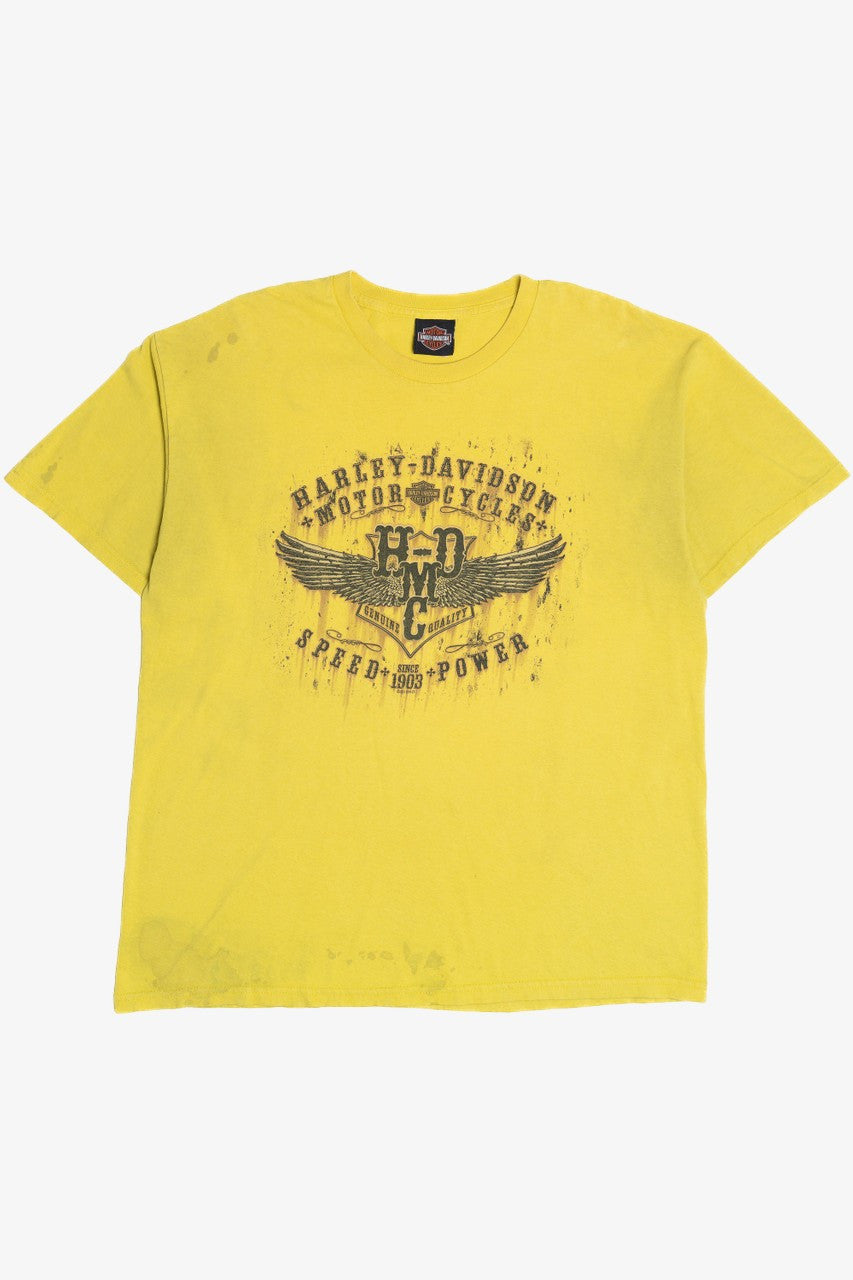 Harley Davidson "Speed + Power" Mill City South Dakota T-Shirt (2010s)