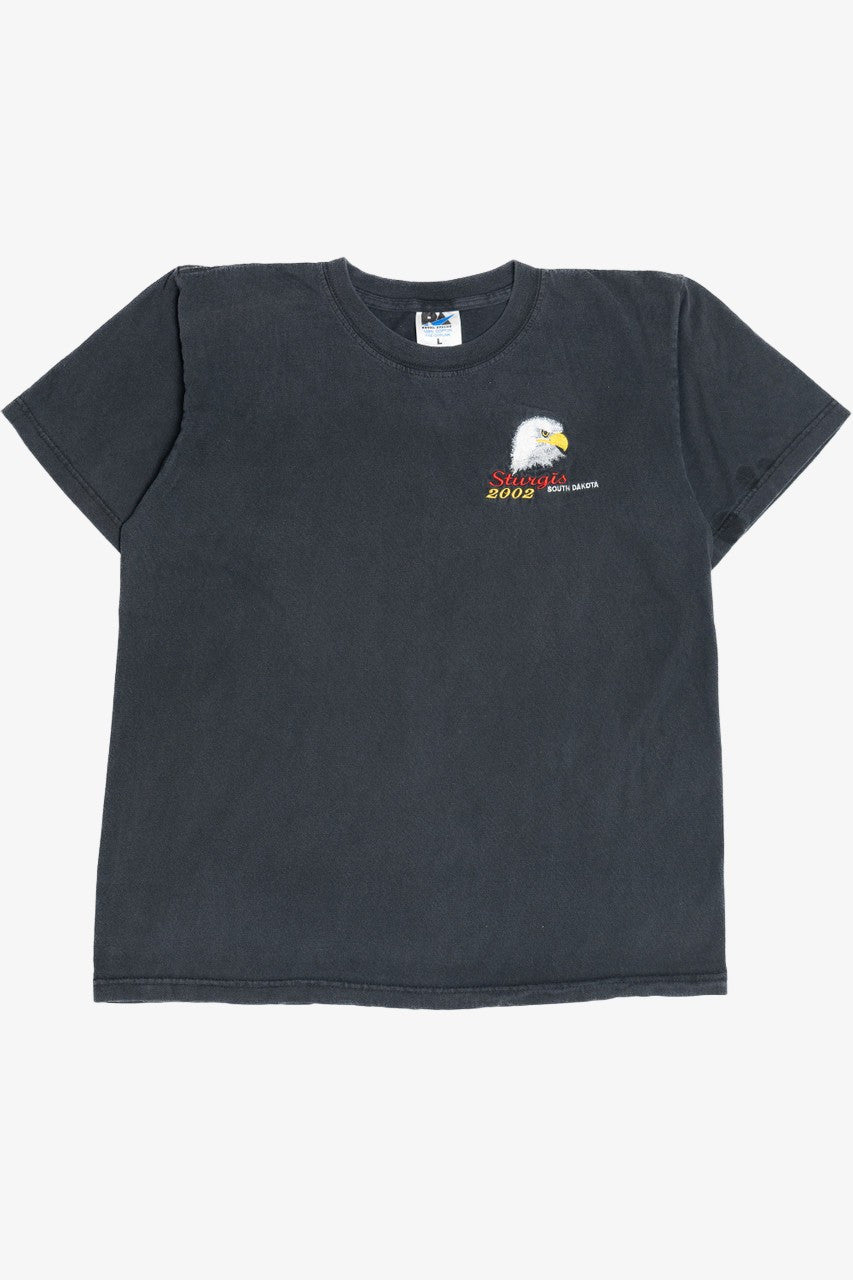 Vintage "Sturgis 2002" Embroidered Eagle T-Shirt (2000s)