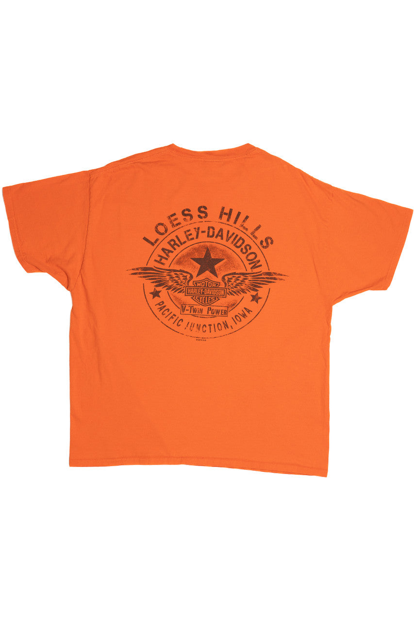 Harley Davidson "Pacific Junction, Iowa" Pocket T-Shirt (2010s)