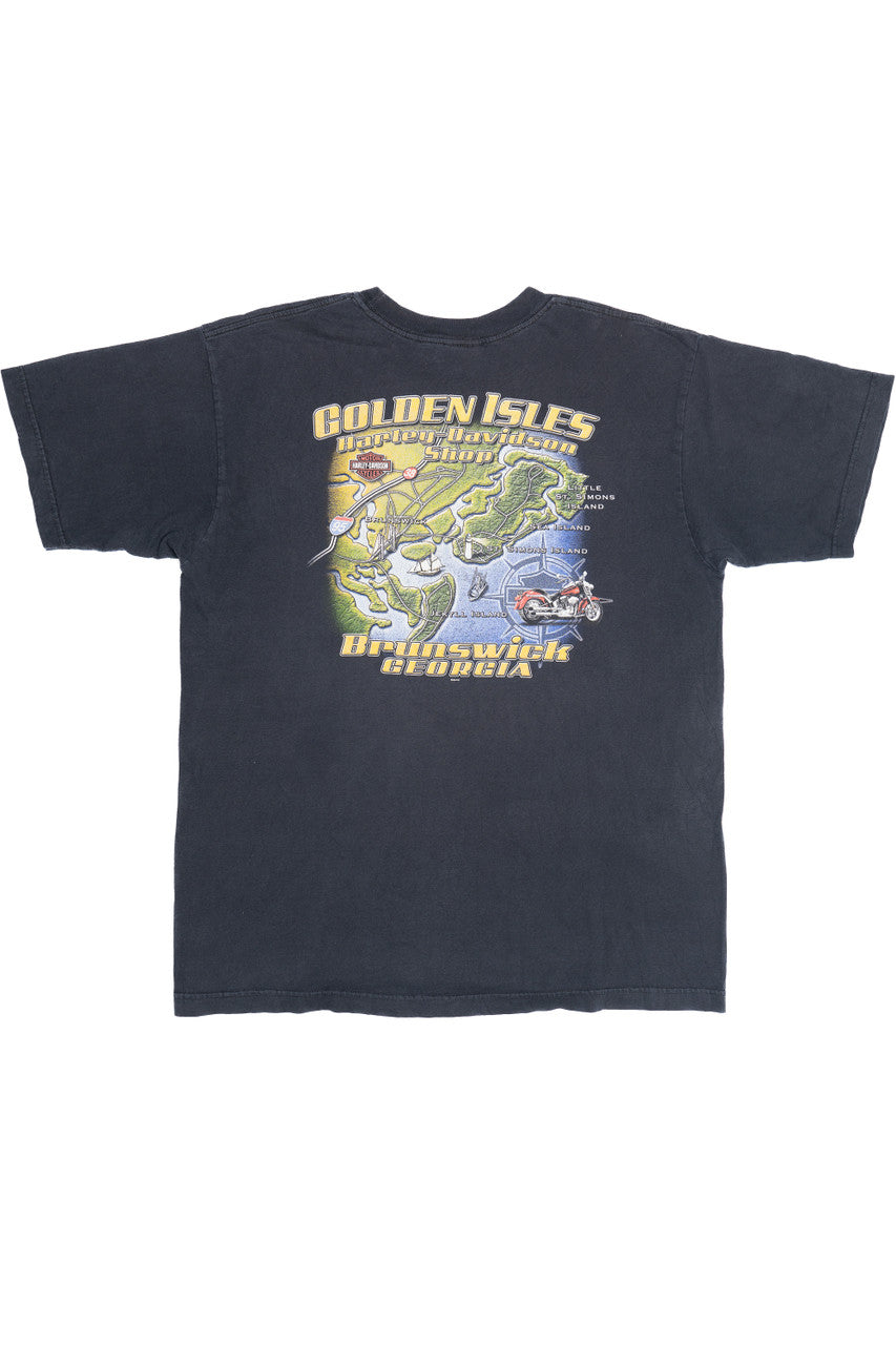 Harley Davidson "Golden Isles" Georgia T-Shirt (2000s)
