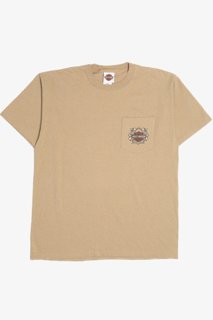 Harley Davidson "Henderson Nevada" Patriotic American Flag Pocket T-Shirt (2000s)