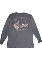 Harley Davidson "America's Legend" Eagle Henley Long Sleeve T-Shirt (2000s)