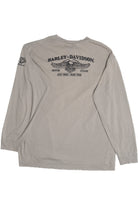 Harley Davidson Myrtle Beach Embroidered Text Long Sleeve Pocket T-Shirt