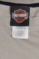 Harley Davidson Myrtle Beach Embroidered Text Long Sleeve Pocket T-Shirt