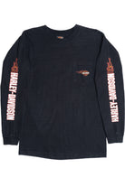 Harley Davidson "Toledo, Ohio" Flame Sleeve Pocket T-Shirt