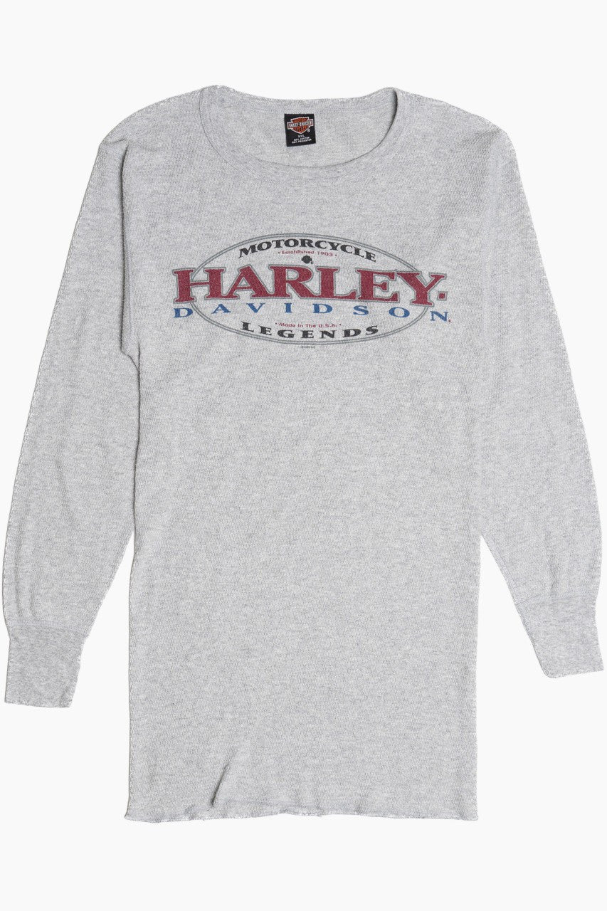 00s Harley-Davidson USA製 Thermal L/S Tee Vintage 1995 
