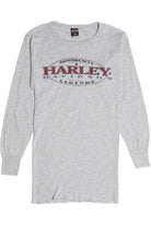Vintage 1995 "Harley Davidson Legends" Cincinnati Thermal Long Sleeve T-Shirt (1990s)
