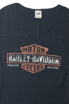 Harley Davidson Ribbon Laced Tied Sides T-Shirt 1016