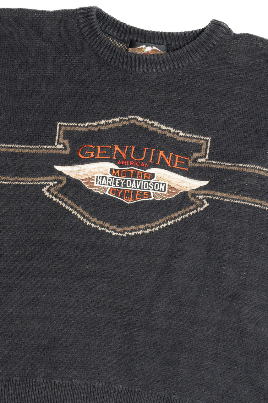 Vintage Harley Davidson Knit Sweater (1990s)