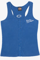 Vintage Harley Davidson Hook & Eye Clasp Rhinestone Detail Tank Top