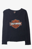  Harley Davidson V-Neck Long Sleeve T-Shirt (2000s)