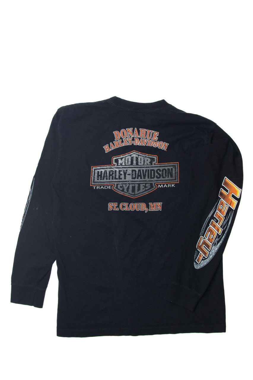  Harley Davidson Donahue St. Cloud, MN Long Sleeve T-Shirt (2010s) 