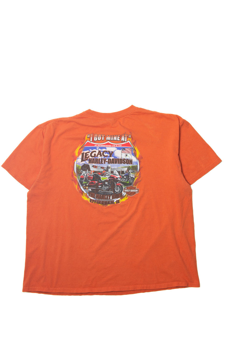  Harley Davidson "The Harley Barn Effingham, Illinois" T-Shirt (2010s)