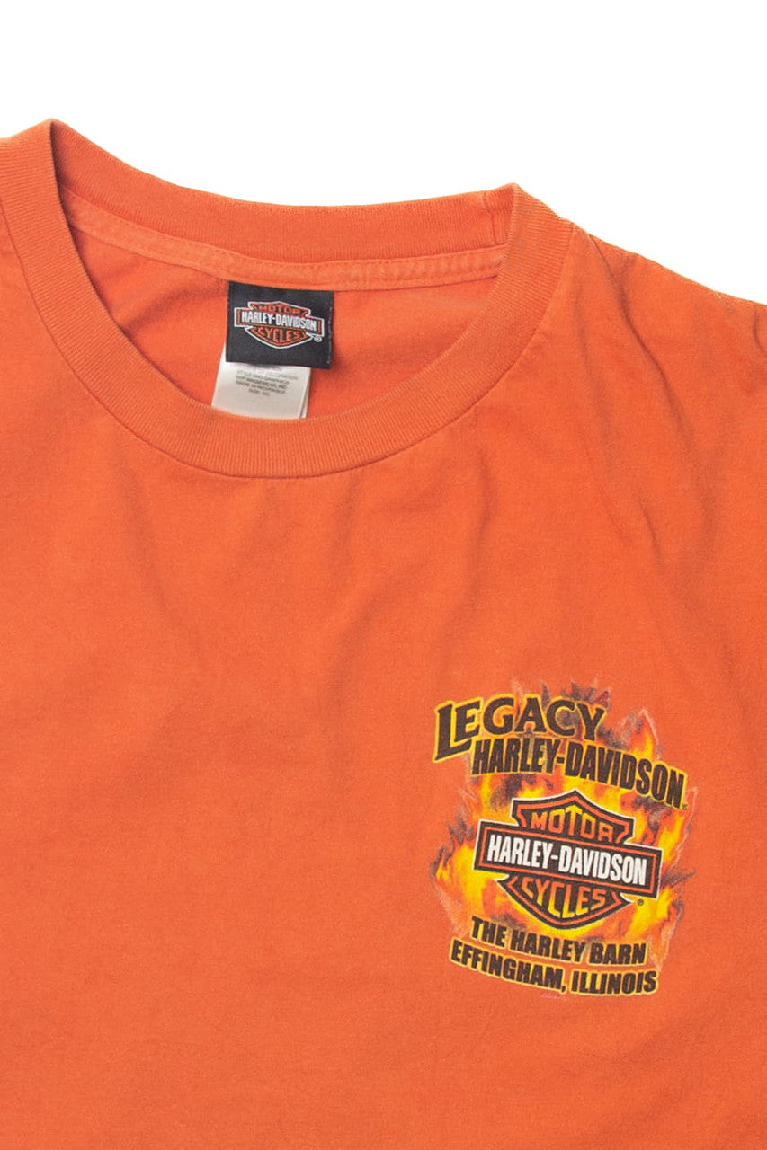  Harley Davidson "The Harley Barn Effingham, Illinois" T-Shirt (2010s)