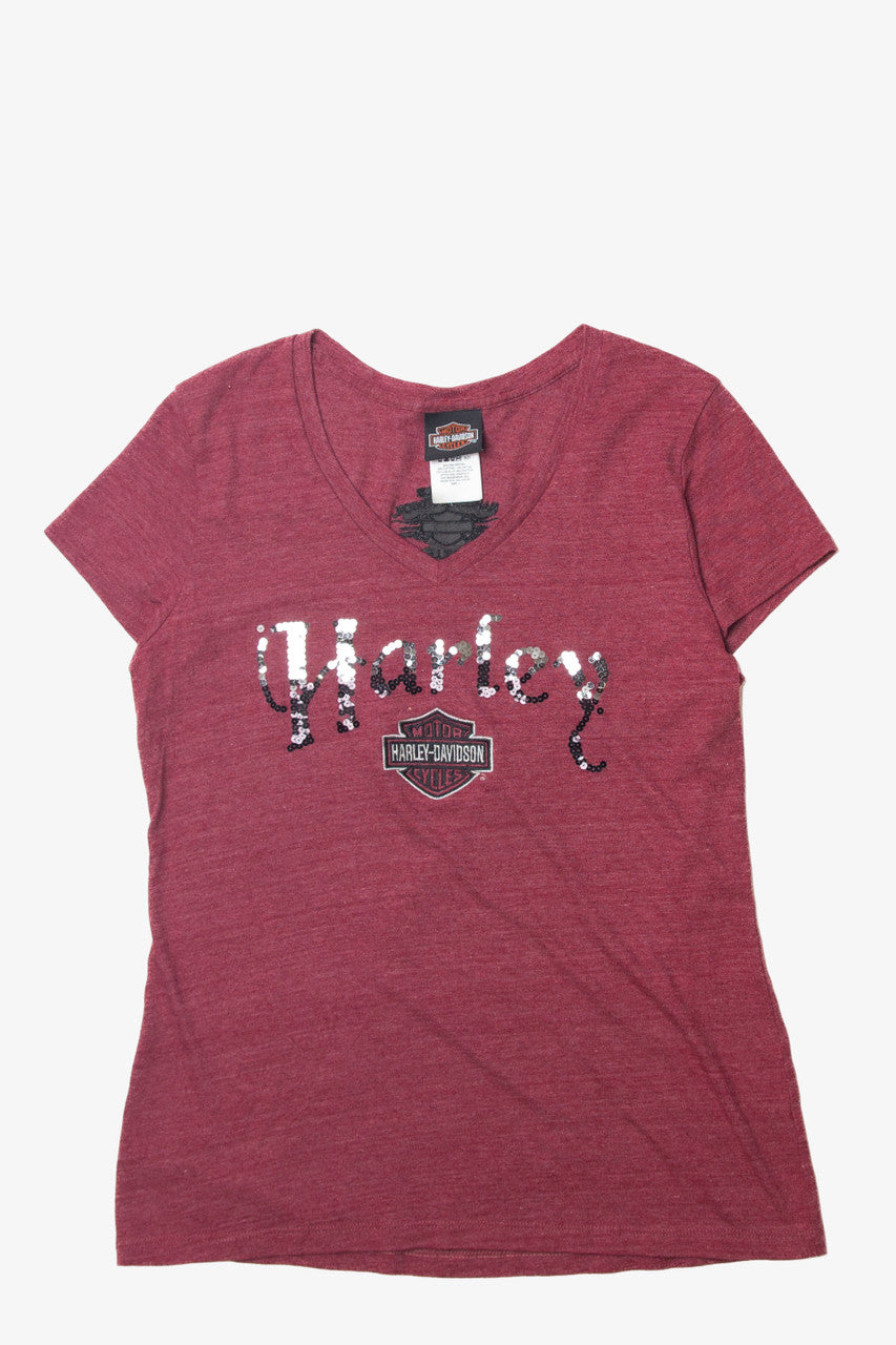 Boswell's Harley Davidson Sequin T-Shirt