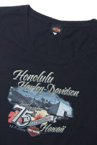  "Honolulu 75th Pearl Harbor Anniversary" Harley Davidson T-Shirt (2010s)