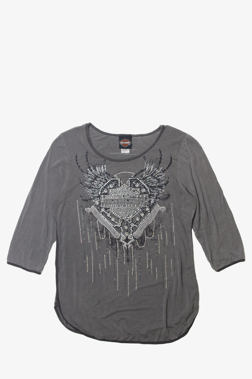  Bejeweled Harley Davidson T-Shirt
