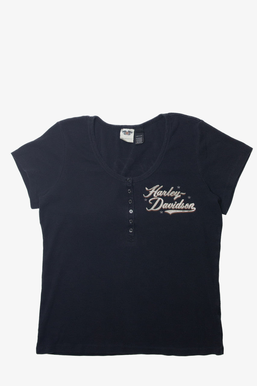  Harley Davidson Quarter Button Up T-Shirt