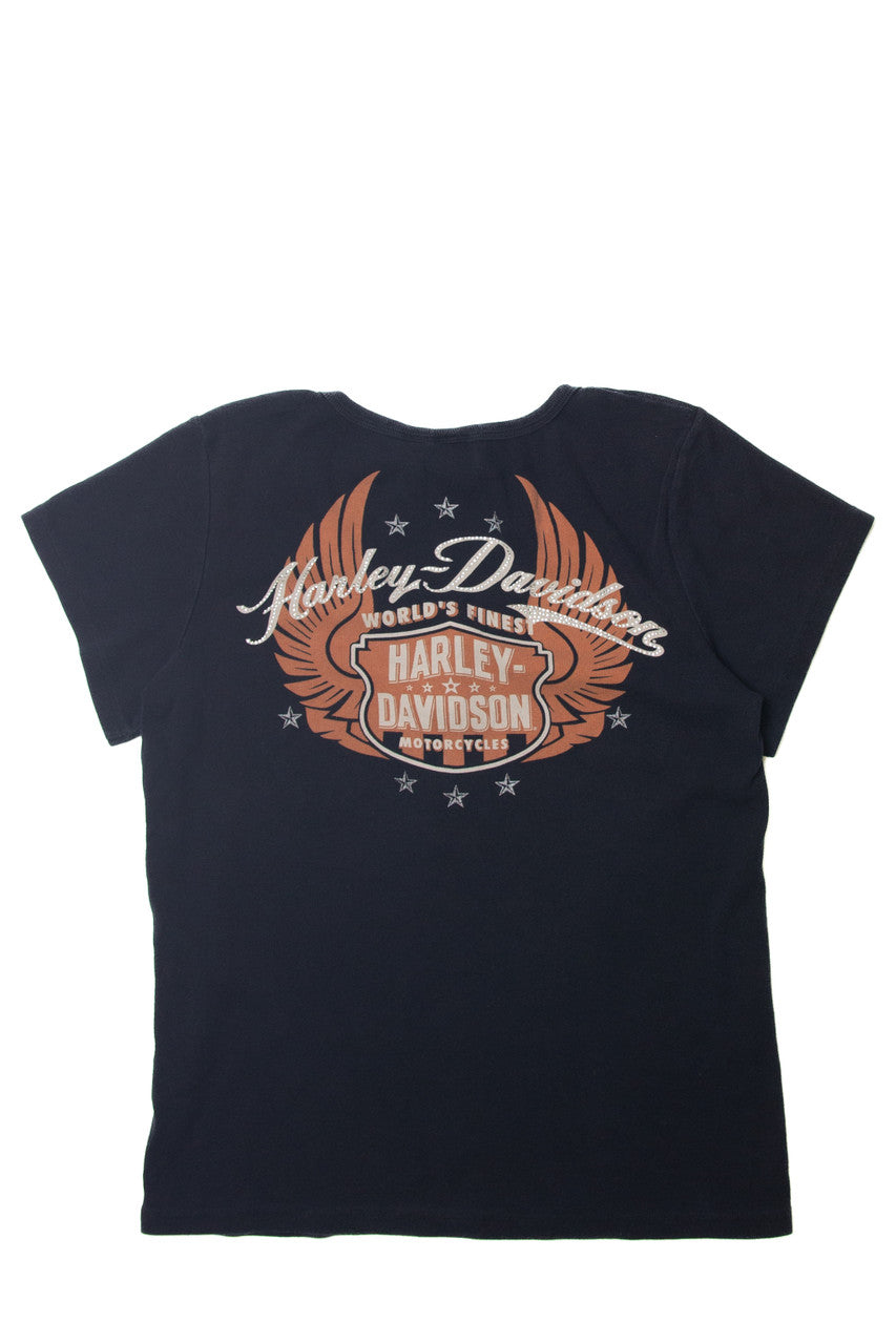  Harley Davidson Quarter Button Up T-Shirt
