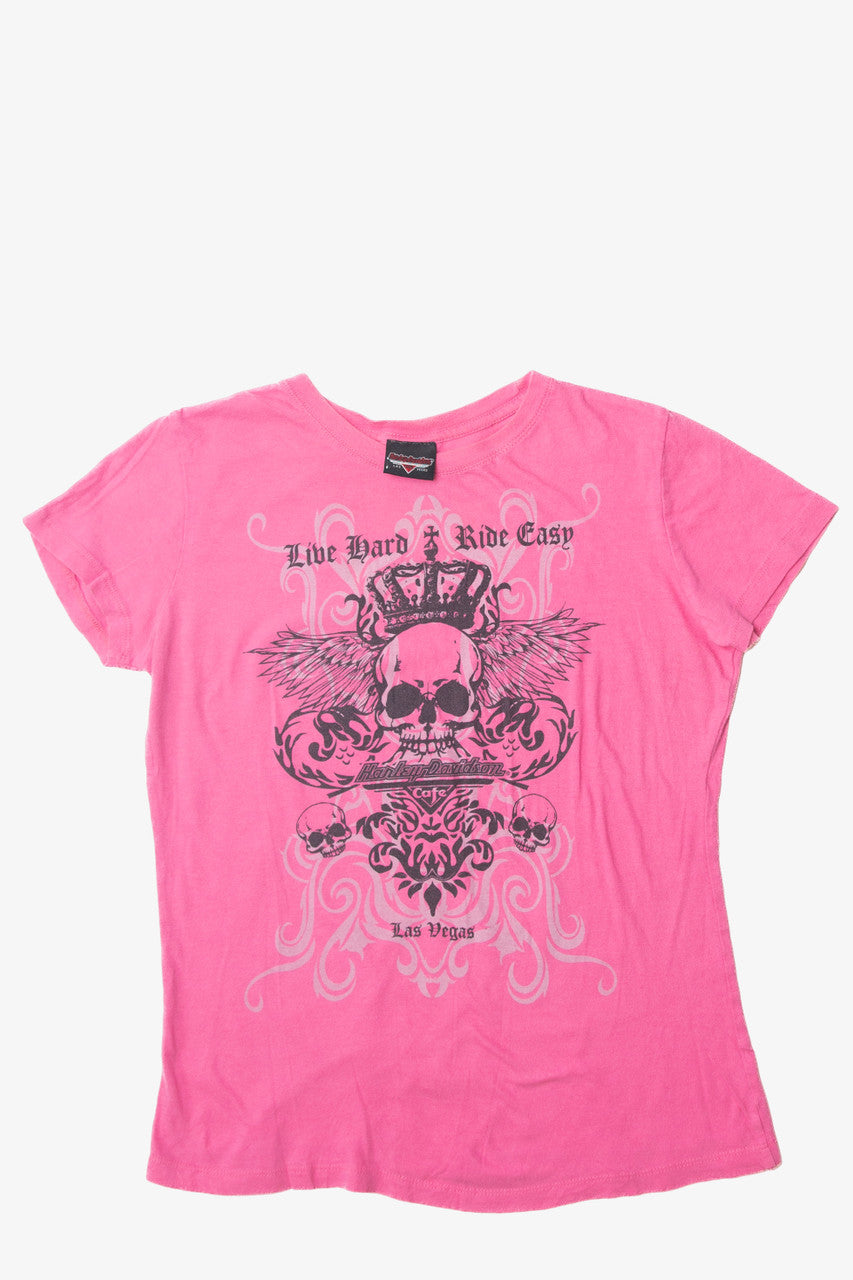   "Live Hard Ride Easy" Harley Davidson T-Shirt
