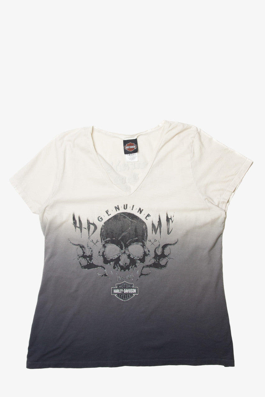 Harley Davidson Skull Gradient T-Shirt (2010s)