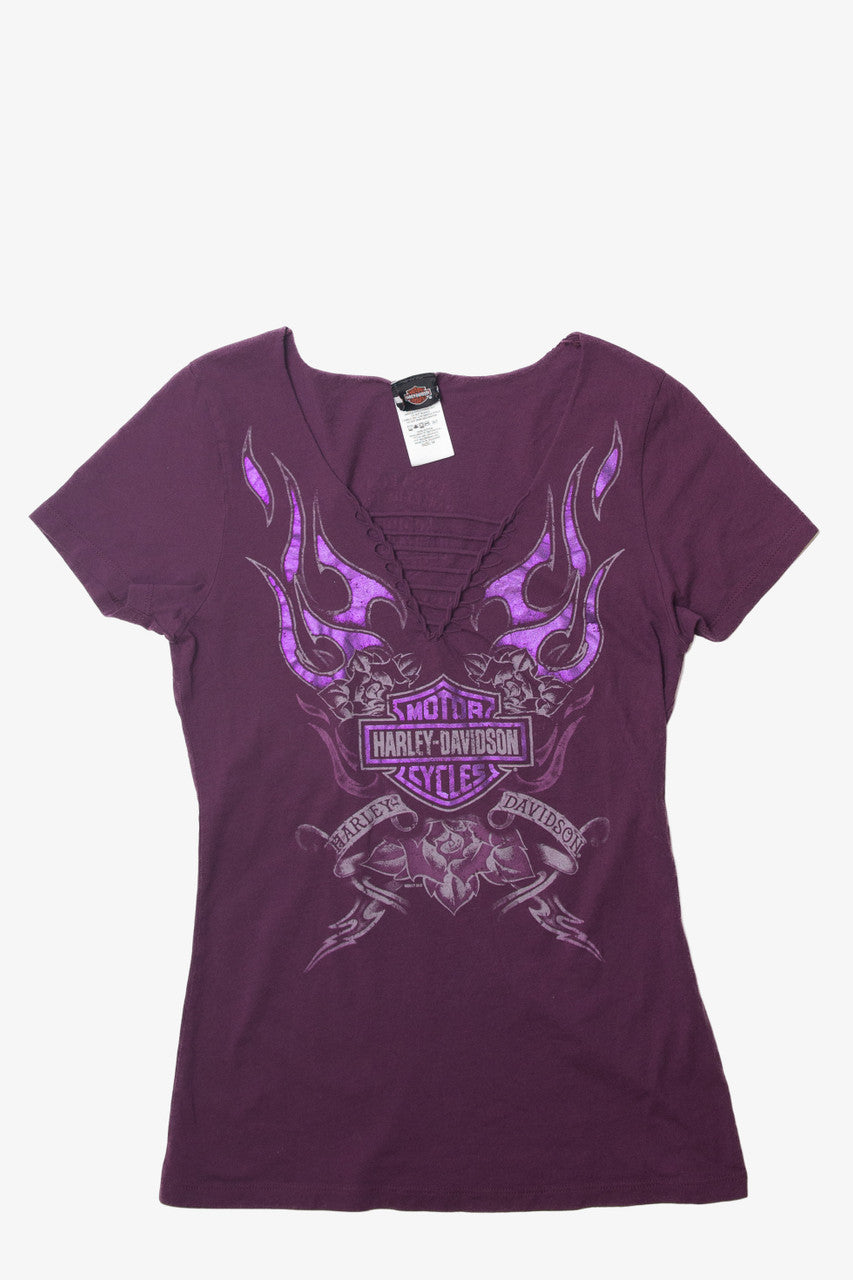  Purple Harley Davidson Las Vegas T-Shirt (2010s)