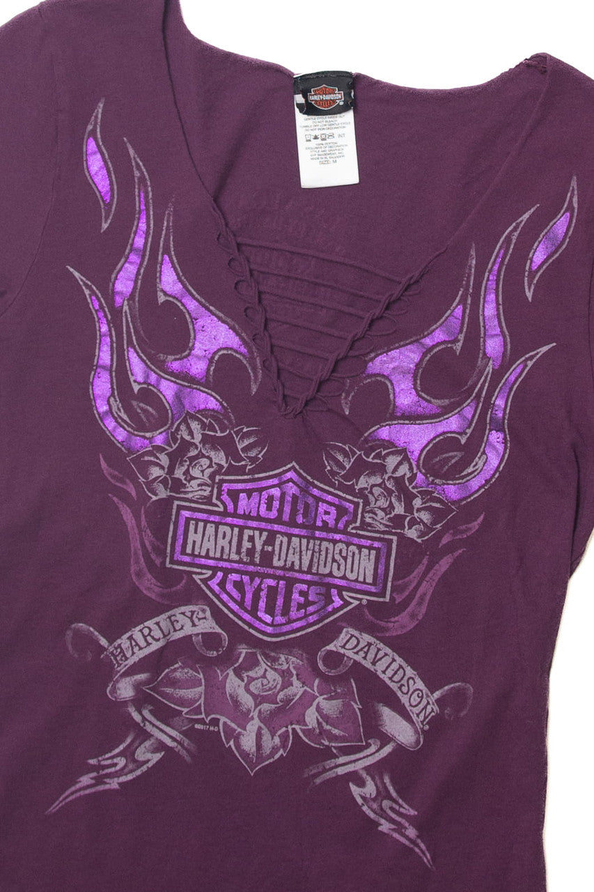  Purple Harley Davidson Las Vegas T-Shirt (2010s)