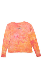 Vintage Harley Davidson Orange Pink Tie Dye Long Sleeve T-Shirt (2000s)