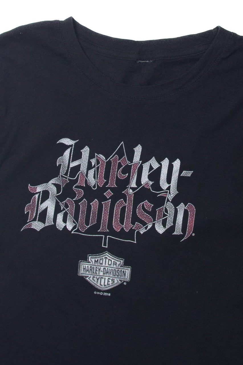  Harley Davidson Maple Leaf T-Shirt (2010s)