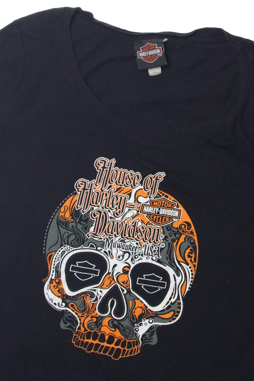   Harley Davidson "House of Harley" Skull T-Shirt