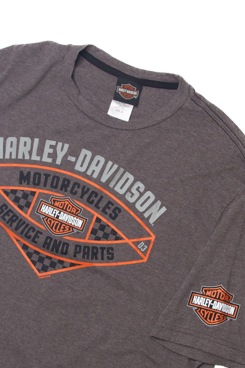  Harley Davidson Motorcycles Service And Parts T-Shirt (2010s)