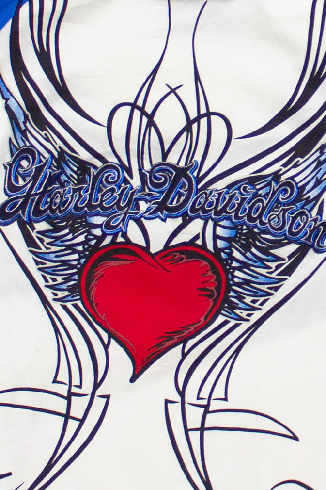 Logo Patch Baseball Tee Harley Davidson T-Shirt