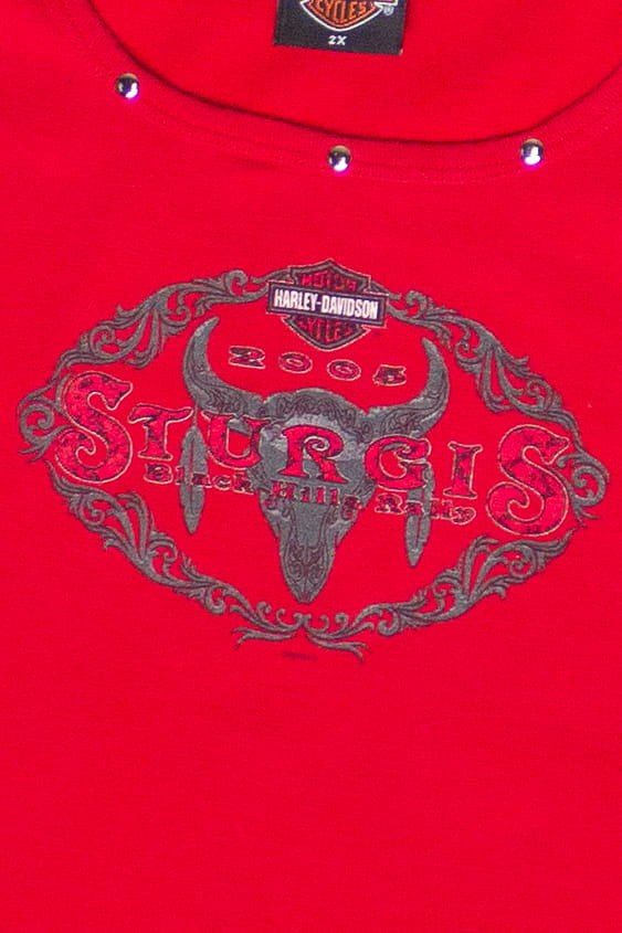 Vintage Nail Head Stud Sturgis Rally Harley Davidson Tank Top (2005)