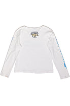 Long Sleeve Blue Flames Jones Harley Davidson T-Shirt (2007)