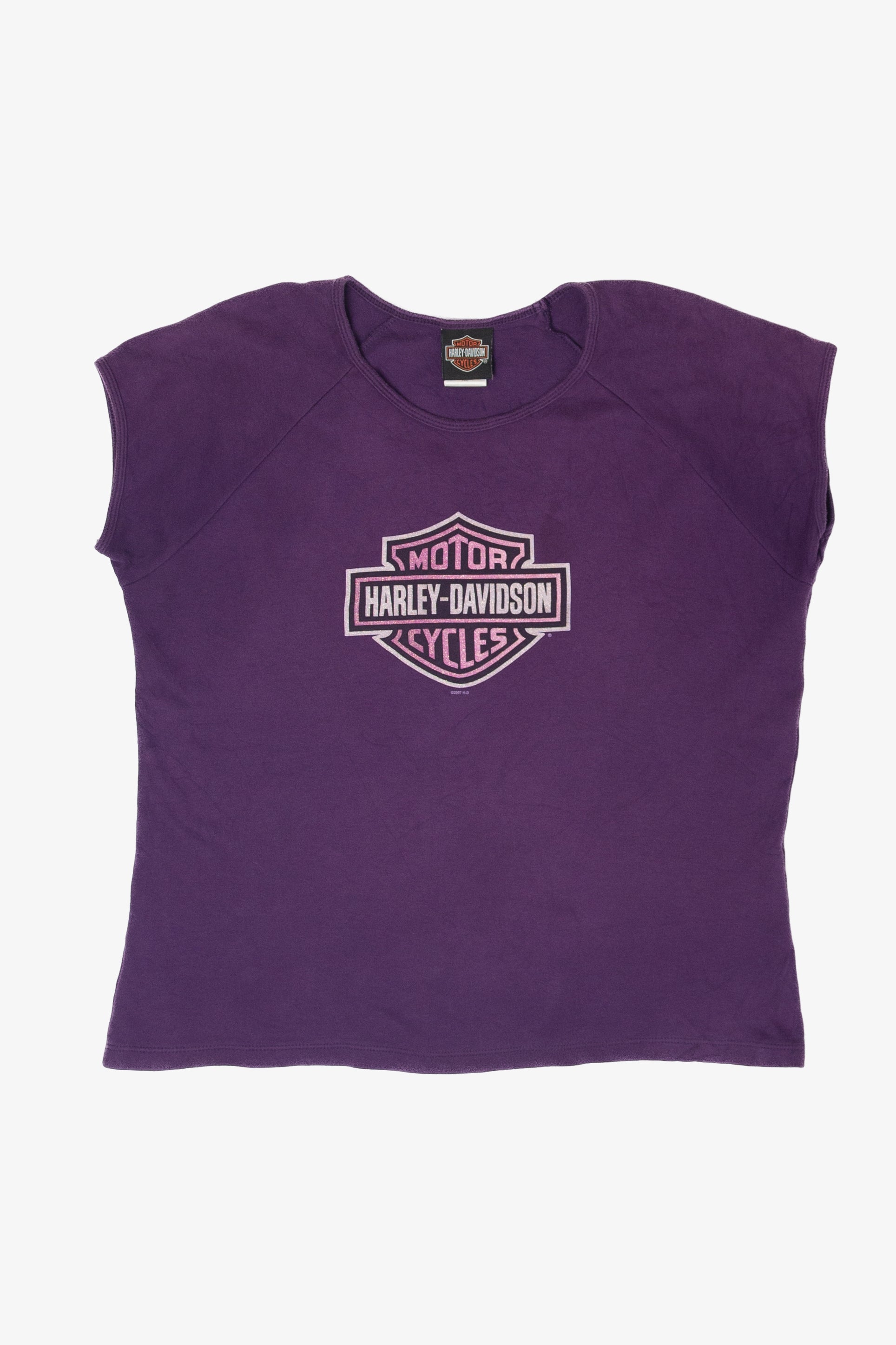 Recycled Purple Harley Davidson T-Shirt (2000s)