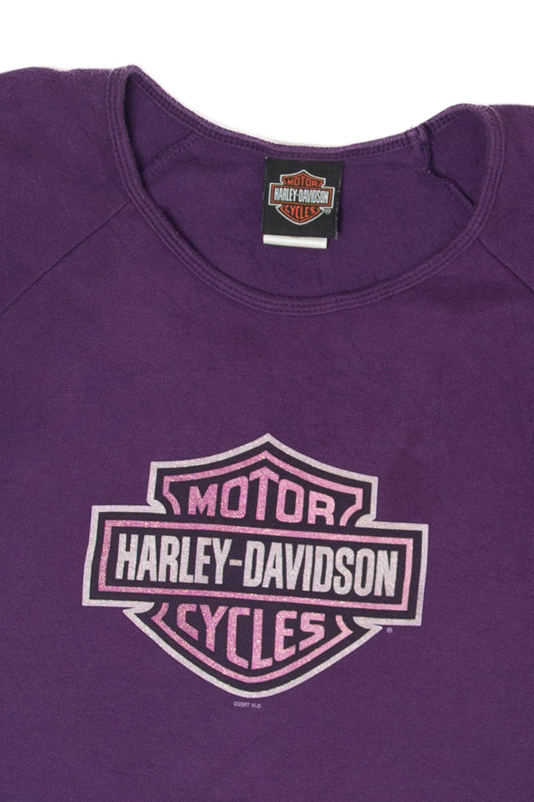 Recycled Purple Harley Davidson T-Shirt (2000s)