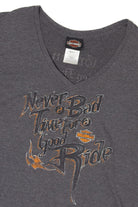 Recycled "Never A Bad time For A Good Ride" Harley Davidson T-Shirt (2010s)