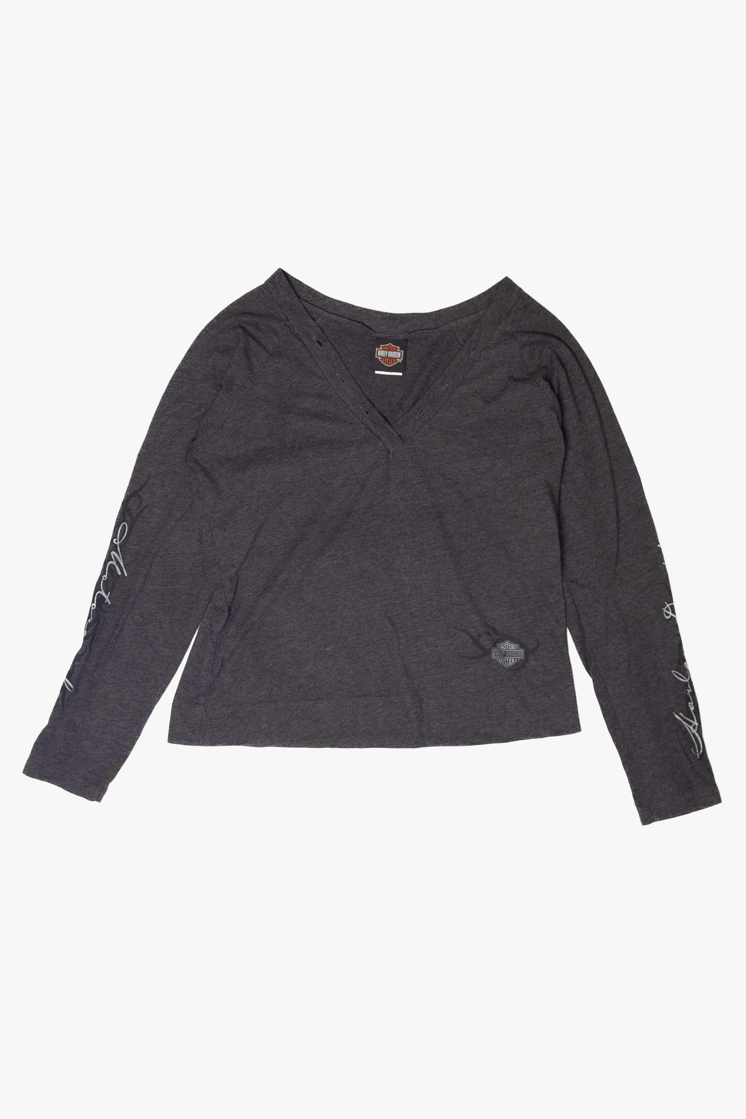 Recycled Harley Davidson Long Sleeve T-Shirt (2000s)