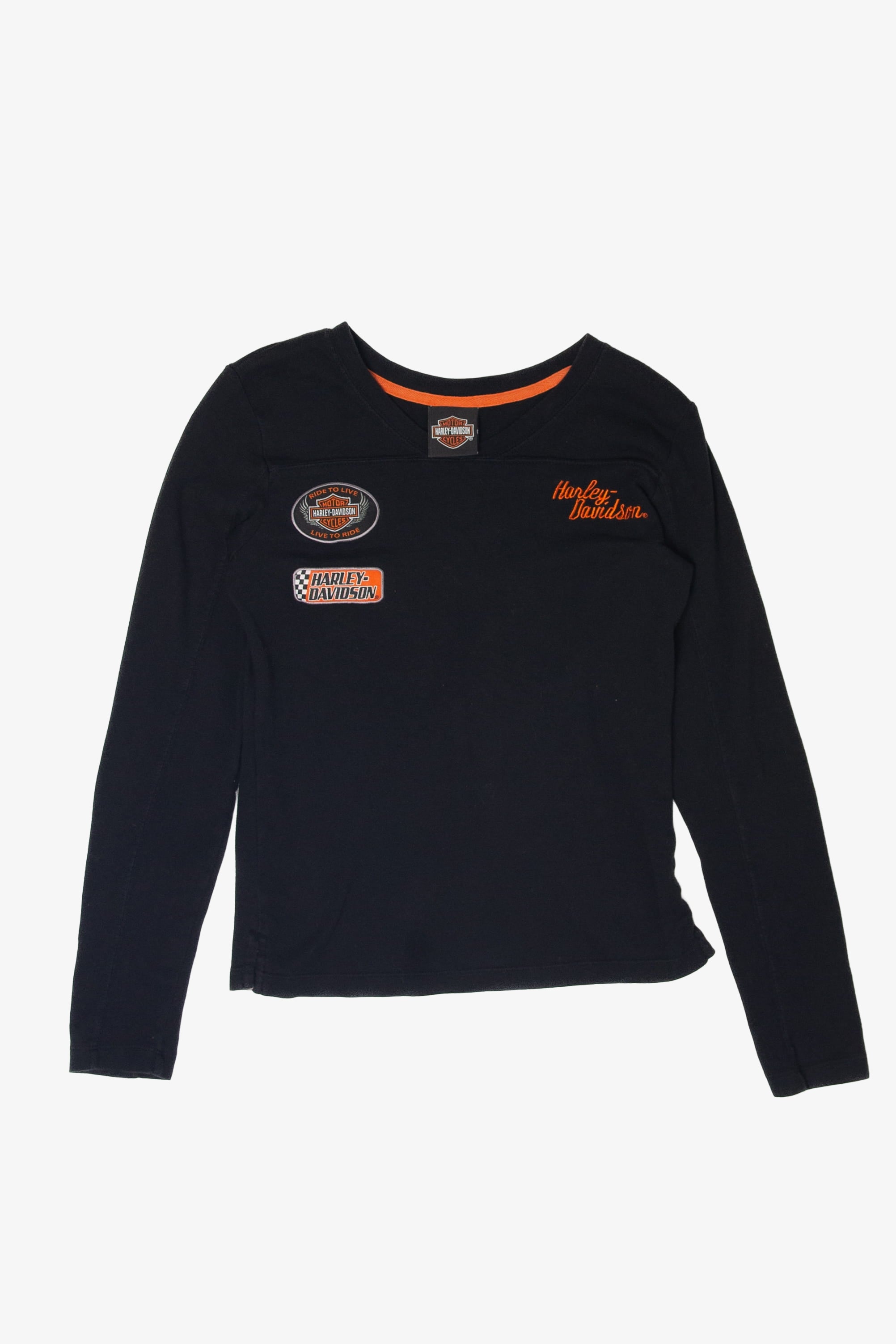 Recycled Harley Davidson Long Sleeve T-Shirt
