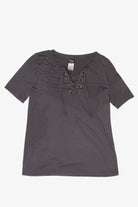 Recycled Lace Up Harley Davidson T-Shirt (2020s)