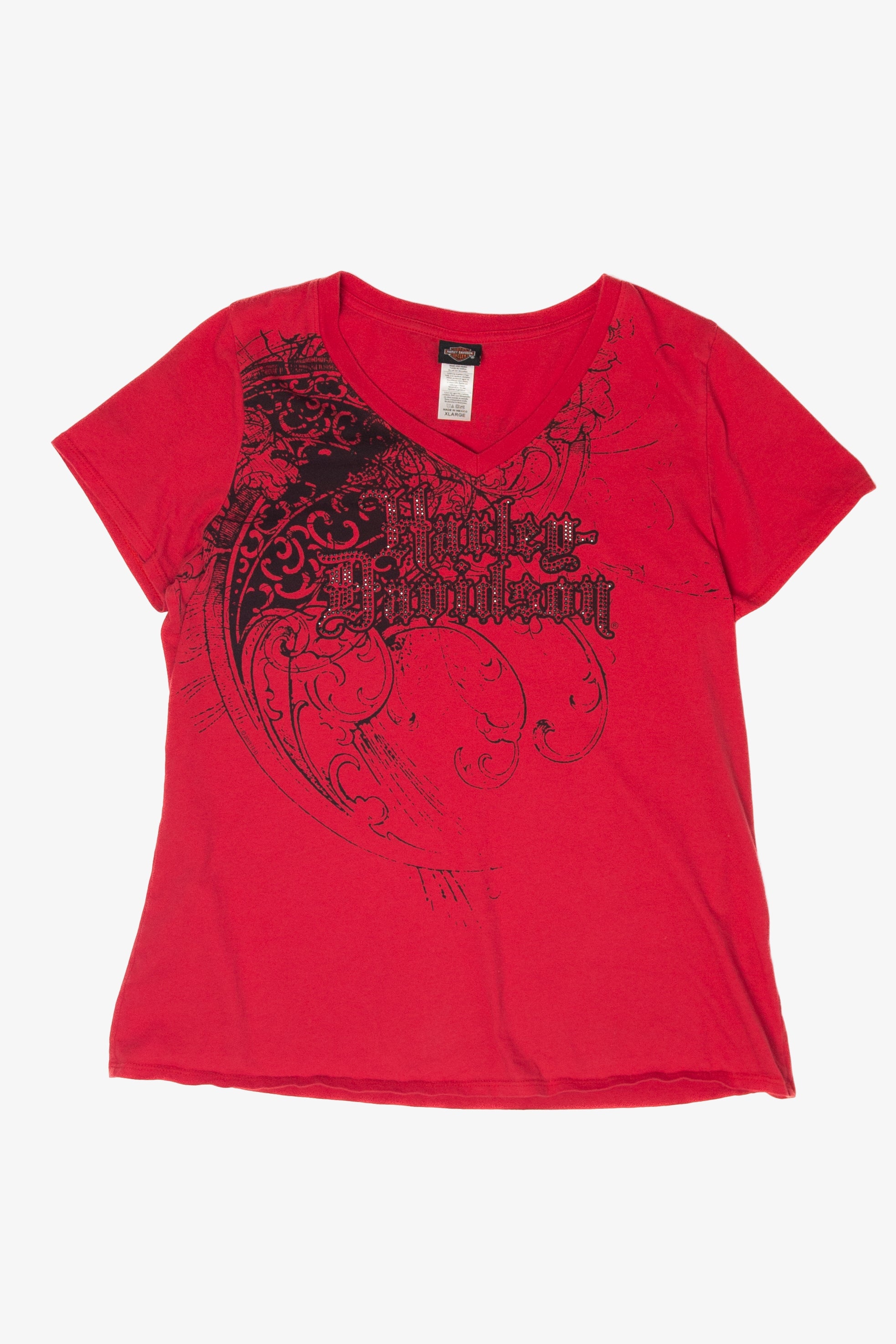 Recycled Red Harley Davidson T-Shirt (2010s)