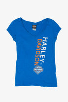 Vintage Blue Harley Davidson T-Shirt (2010s)