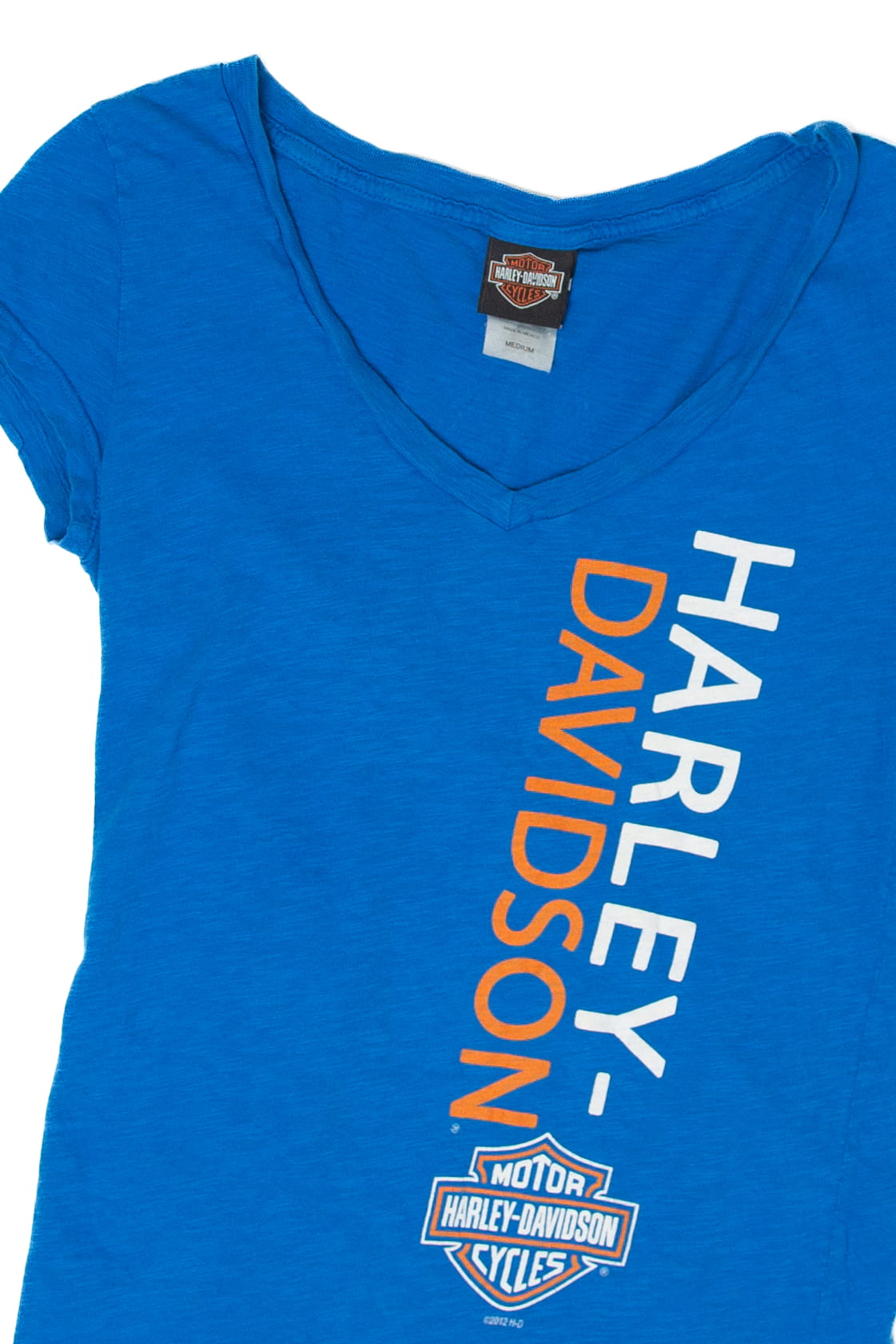Vintage Blue Harley Davidson T-Shirt (2010s)